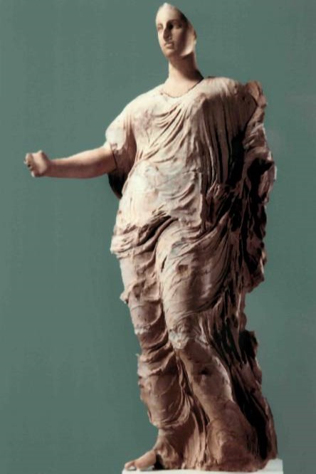 immagine che raffigura la statua della dea di Morgantina